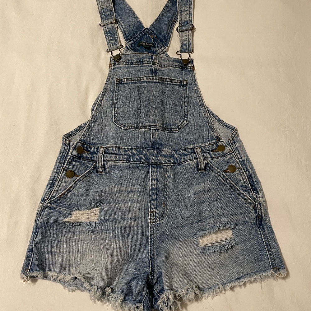 Wild Fable Light Blue Denim Overalls